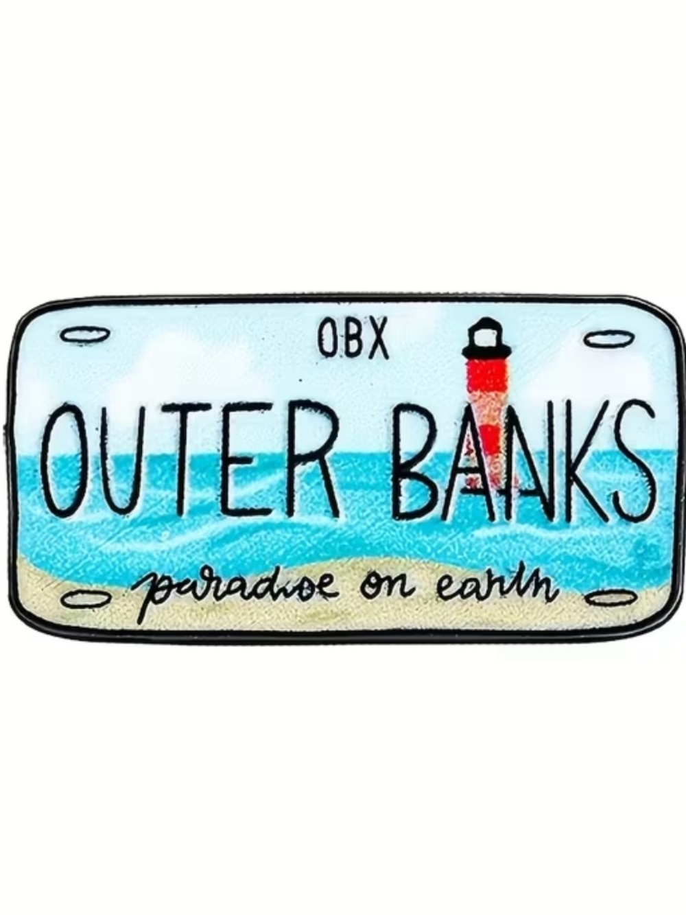 Outer Banks Polychrome Decorative Patch - OBX Lighthouse Design